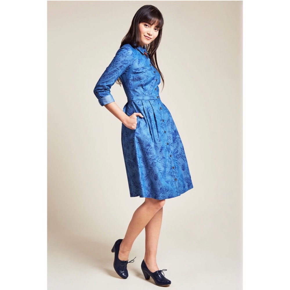 ModCloth Broadcast Coordinator Shirt Dress 4X Plus